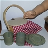 Picnic Basket with Dishes