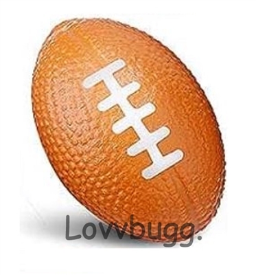 Football 1.5in Smaller Size for Wellie Wishers Doll Sports Uniform Costume Accessory
