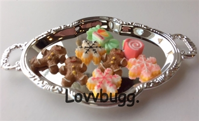 Gingerbread Men & Cookies Oval Tray