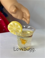 Lovvbugg Glass of Lemonade Drink for American Girl 18 inch Doll Food Accessory