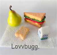 Our Best Sandwich Lunch to Add to Lunchbox for American 18 inch  Girl or Wellie Wishers Doll Food Accessory