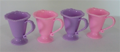 Four Extra Mugs for American Girl 18 inch and Baby Doll Tea Set Accessories