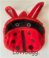 Ladybug Backpack for American Girl 18 inch Doll School Supplies Accessory