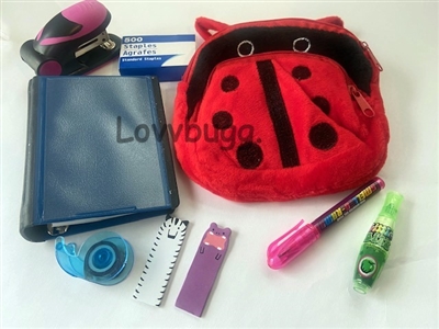 Ladybug Backpack with School Supplies