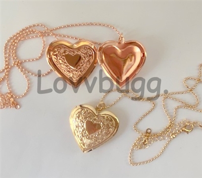 Yellow or Rose Gold Locket Necklace