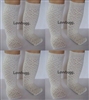 4 Pairs Ivory Lattice Socks