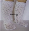 White Lattice Socks