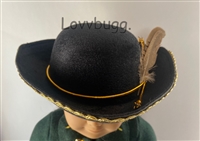 Tricorn Hat Only for 18 inch American Girl, Boy or Man Felicity or Ben