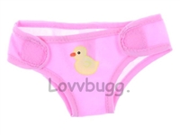 Pink Diaper with Duck for Bitty Baby Born Doll Clothes Accessory