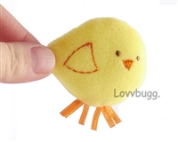 Mini Plush Chick for American Girl 18 inch Doll Pet Accessory Josefina, Kirsten, Addy
