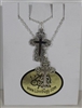 Silver Lace Cross Necklaces