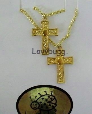 Gold Monstrance Cross Necklaces