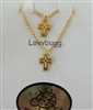 Mini Gold Cross Necklaces