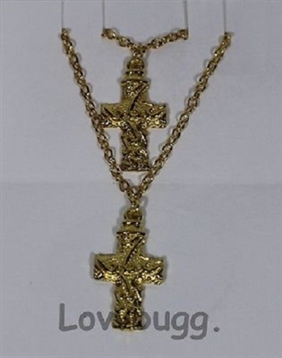 Gold Rugged Cross Necklaces
