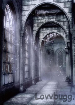 Spooky Hallway 1 Scene for American Girl 18 inch Harry Potter Wizard Play Settings