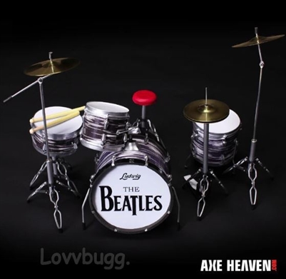 Repro Beatles Drum Set Mini for Wellie Wishers or Barbie Doll Accessory