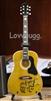 Collectible Lennon Peace Guitar Mini for American Girl 18 inch Doll Accessory