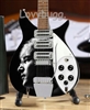 Black John Lennon Guitar Mini for American Doll 18 inch Accessory