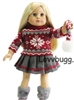 Red Snowflake Sweater Skirt Set