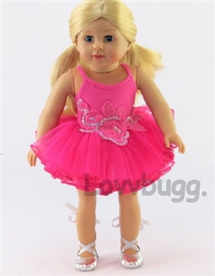 Hot Pink Ballerina for 18 inch American Girl or Baby Doll Clothes