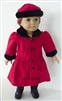 Red Wool Coat and Hat