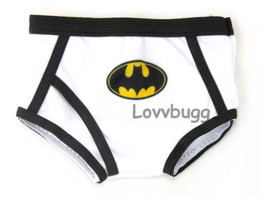 Batman Underwear 15 to 18 inch American Girl Boy or Baby Doll Clothes