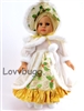 Christmas Caroler with Hat Colonial Victorian for American Girl 18 inch Felicity or Samantha Doll Clothes