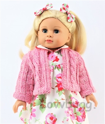 Dress Sweater Set for American Girl 18 inch or Baby Doll Clothes