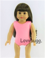 Pink Swimsuit or Leotard Swim or Gymnastics for American Girl or Bitty Baby Born Doll Clothes
