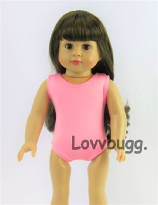 Pink Swimsuit Leotard for American Girl 18 inch or Baby Doll Clothes