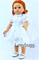 Communion Dress Set Bible Purse for American Girl 18 inch Doll Clothes Wedding Bridal, Use for Girl, Too.