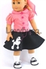 Poodle Skirt with Shoes Costume