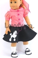 Poodle Skirt with Shoes Costume