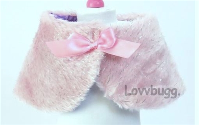 Pink Fur Capelet