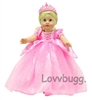 Glamorous Pink Princess Costume for American Girl 18 inch Doll Clothes