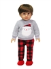 Santa Buffalo Plaid Casual Pants Pajamas for American Girl 18 inch or Baby  Doll Clothes