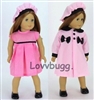 Spring Pink Coat Dress Set