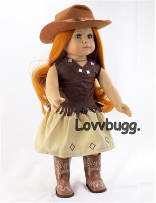 Full Set Brown Cowgirl Costume