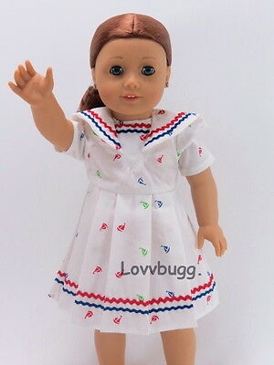 Sailor Dress for American Girl 18 inch or Baby Doll Clothes