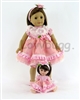 Pink Dressy Dress & Matching Small Doll