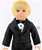 Tuxedo with Satin Shirt Black Tie for American Girl Boy 18 inch Doll Clothes