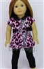 Leopard Top and Leggings Set for American Girl Doll Clothes