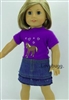 Purple Western Riding Repro Set 18 inch American Girl or Baby Doll Clothes