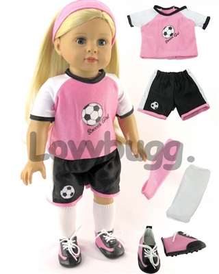 Pink Soccer 5pc Set