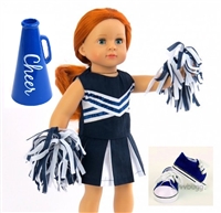 Complete Royal Blue Cheerleader for American Girl 18 inch Doll Clothes