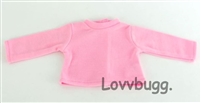 Pink Long Sleeve T Shirt for American Girl 18 inch or Baby Doll Clothes