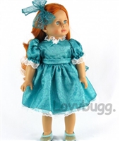 Blue Sparkles Dress with Bow