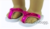 Hot Pink Sequin Flip Flops