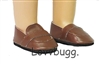 Brown Loafers for 18 inch American Girl Boy Logan Tuxedo Shoes