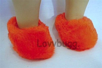 Red Fuzzy Slippers for Molly
